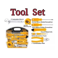 Ingco Tools Sets Essential Home Improvement DIY Tools Set Set Peralatan Tool Sets Multipurpose Tools