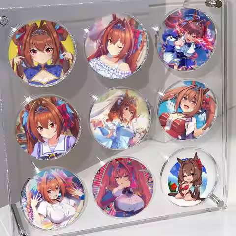 Daiwa Scarlet Hot Anime Umamusume Cute Badges Pins Lapel Pins Hat Pins Brooches Gifts Decor Backpack