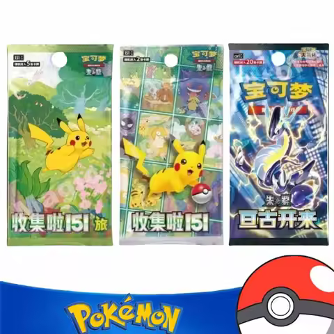 Pokemon Cards Genuine Original Trading PTCG Chinese 9.0 Zhu&Purple Collected 151 Trip Open From Eter