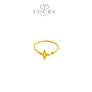 Yours Jewel 916 Gold Adjustable B Ring
