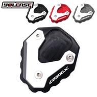 Motorcycle CNC Kickstand Foot Side Stand Extension Pad Support Plate Enlarge Stand For HONDA CB500X 