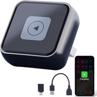 Wireless CarPlay Adapter UK for iPhone, Wireless Carplay Dongle Adaptor with Fast Connection-90 Degr