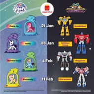 McDonalds McDonald's Mcd McDonald Happy Meal Toy Transformers & My Little pony