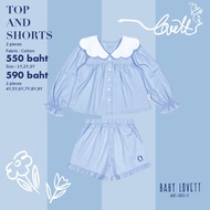 17 Blue Floral-Top and Shorts