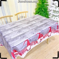 150cm*180cm Christmas Table Cloth Rectangle 6 Seater 8 Seater Rectangle Table Cover Cotton Dust Proo