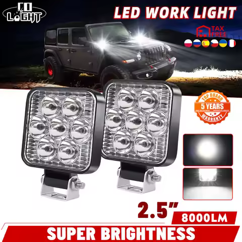 CO LIGHT 2.5“ LED Bar Offroad 4X4 Spotlight 12V 24V Work Light Bar For Truck Boat Car Tractor SUV AT