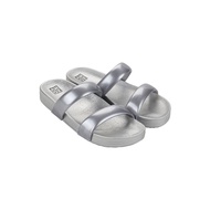 Zaxy Bestie Light Silver Comfortable Slides for Ladies