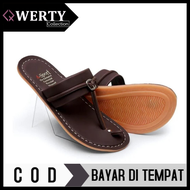 Sandal pria kulit tasikmalaya tarumpah  / sandal tarumpah kulit non slip / sandal tarumpah pria kuli