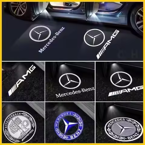 2025 New Car Door Light Logo Laser Projector Ghost Shadow Welcome Light For Mercedes Benz CLA C117 C