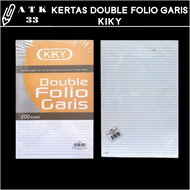 Kertas Double Folio Bergaris / Kertas Double Polio Kiky Isi 20 Lembar ( ECER )