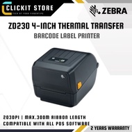 ZEBRA ZD230 4-inch Thermal Transfer Barcode Label Desktop Printer | 203 dpi | ZD23042-30PG00EZ