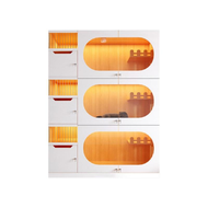 Cat Cabinet Large Wooden Cat Enclosure Luxury Cat Villa Multi-Level Enclosure for Indoor felines Pet