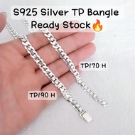 (Ready Stock)S925 Silver TP Bangle Adult/Gelang Tangan Lelaki纯银