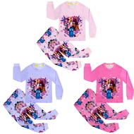 K-POP：KPop Demon Hunters Huntrix Pyjamas Autumn Children Pajama Sets Girls Boy Cotton Sleepwear Baby