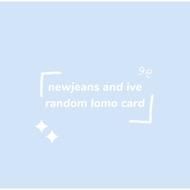 Random IVE and Newjeans lomo card kpop