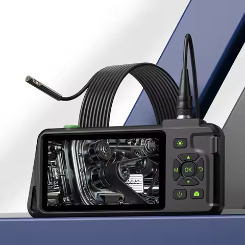 5'' IPS Screen Endoscope 3.9mm/5.5mm/8mm Camera 1080P HD IP67 Borescope Split Design Autofocus 8mm 1