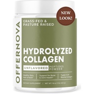 Hydrolyzed Collagen 16oz 100% Pure, Grass Fed Unflavored Peptides Powder Women &amp; Men Healthy Bones, Joints, Hair Skin Colageno Hidrolizado en Polvo Piel, Cabello y Articulaciones