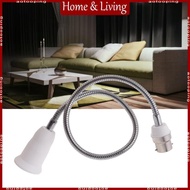 AOTO B22 to E27 Light Socket Extender Adjustable E27 to B22 Flexible Gooseneck
