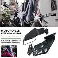 Motorcycle Air Wing Mirrors For Suzuki GSX-R GSXR 600 750 1000 Adjustable Sport Aerodynamic Side Mir