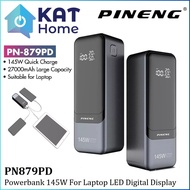 PINENG PN879PD 27000MAH CAPACITY POWERBANK 145W QUICK CHARGE FOR LAPTOP LED DIGITAL DISPLAY FAST CHA