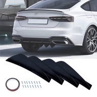 1 Set Car Bent Rear Bumper Anti-Collision Board, Rear Bumper Diffuser, Car Bumper Shark Fin Spoiler Lip Separator, Bumper Protector Car Anti-Collision Device Protective Cover Suitable for Arc Installation