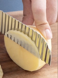 不銹鋼馬鈴薯切片機,波浪形切邊刀片,適用於蔬菜切片