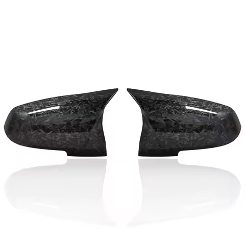 For BMW 1 2 3 4 Series M2 F30 F32 M Performance Rearview Mirror Cover Shell Horn Style ABS Carbon Lo