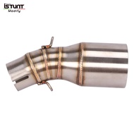 Motorcycle Exhaust Escape Modified Middle Link Pipe 60mm Without Muffler Slip On For BMW C400 C400X