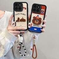 Casing Honor X6B case Embroidered leather pattern phone case