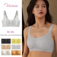 [VEIMIA]Highquality bra bra summer ultrathin models shrinking breasts antisagging