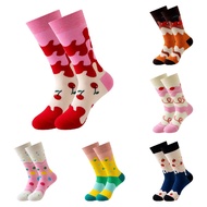 6 Pairs Funny Socks for Women Men,Novelty Food Animal Fruit Patterned Funky Socks for Adults