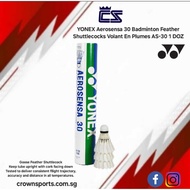 YONEX Aerosensa 30 Badminton Feather Shuttlecocks  Speed 2 AS-30 1 DOZ