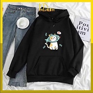 ÁO HOODIE CẶP NAM NỮ IN MÈO VÀ CÚN ĐÙI GÀ SIZE 40-70kg