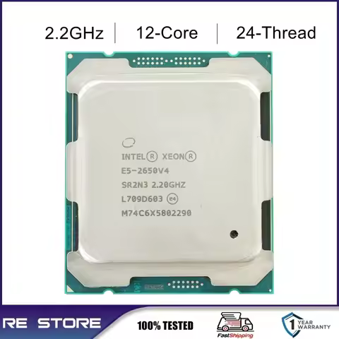 Intel Xeon E5 2650 V4 2650V4 2.2GHz 12-cores LGA 2011-3 cpu processor