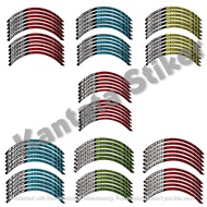 14-Inch Rim Stickers 1 SET Front and Rear Contains 12 Pieces