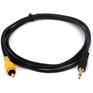 3.5mm 1/8 inch Mono Male Plug to RCA Male Jack Audio Cable Cord Gold Plated 1.8m (6Ft)