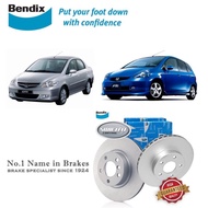 Bendix Swiftfit BR2504 Front Disc Rotor - Honda City SEL IDSI / Jazz GD/GE2/GE3 (PC)