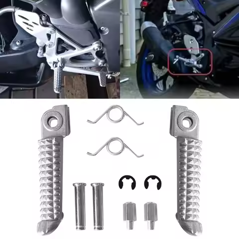 Motorcycle Footrest Foot Step Pegs Fit for Yamaha R1 R6 MT09 MT07 R3 R15 R25 FZ1 FZ6 FZ8 YZF600 YZF1
