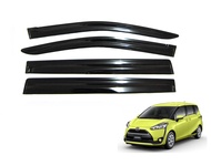 คิ้วกันสาด กันสาดประตู Toyota Sienta 2016-2019 ทรง TRD กันสาด กันสาดประตู กันลม กันฝน พลาสติก ABS โต