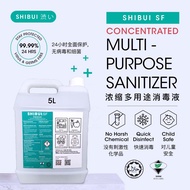 SHIBUI Concentrated Multi-Purpose SF Sanitizer - Alcohol-Free Food-Grade Nano Fogging/Humidifiers/Hand/Serbaguna 5L