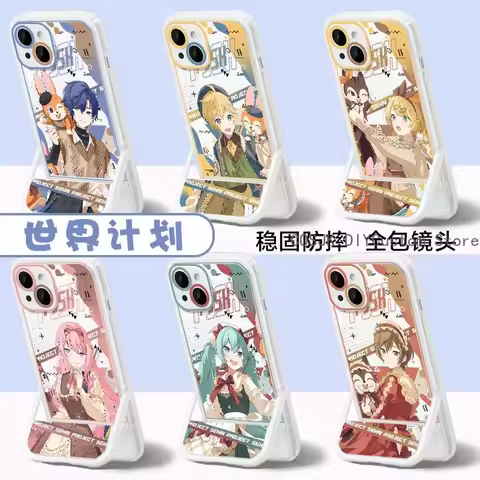 Game Project Sekai Kagamine Len Kaito Megurine Luka Iphone15 Promax Phone Case Phone Holder IPhone 1