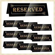 [1fnejakblh.ph] Acrylic Reserved Table Signs-Double-Sided, Waterproof 10PCS-6x2x1.6 in Table Tent-Se
