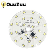 Ouuzuu LED Chip 3W 5W 7W 9W 12W 15W No Need Driver AC 220V-240V SMD 2835 Cold Warm White Round Lamp Beads For Downlight
