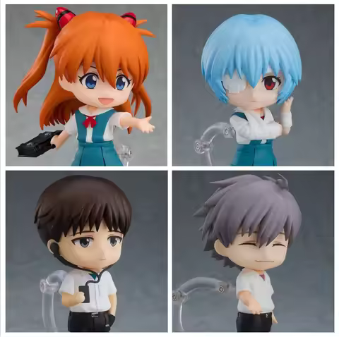 Nendoroid Eva Movie Version Asuka Langley Rei Ayanami Shinji Ikari Kaworu Nagisa Articulated Anime C