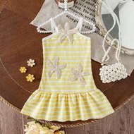 Baby Girl YK2 Summer Korean Style New Chic Sweet Dress, Spaghetti Strap Strap Backless Rainbow Strip