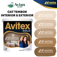 CAT TEMBOK AVITEX GOLD 5 KG / AVIAN EKSTERIOR INTERIOR / CREAM BEIGE