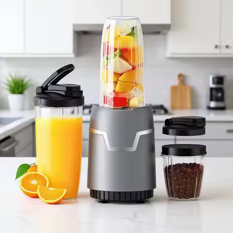 Smoothie Blender, Personal Blender, Blenders and Grinder Combo, Kitchen with 2 * 22 Oz To-Go Cups an