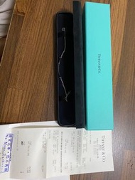 Tiffany 微笑手鍊 白金 9.5成新