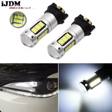Xenon White PWY24W PW24W LED Bulbs For Audi A3 A4 A5 VW MK7 Golf CC Ford Fusion Front Turn Signal Li