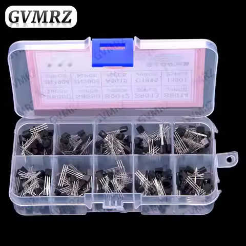 10values * 20pcs = 200pcs A1015 Transistor Assortment Kit TO-92 S8050 S8550 S9012 S9013 S9014 2N3904